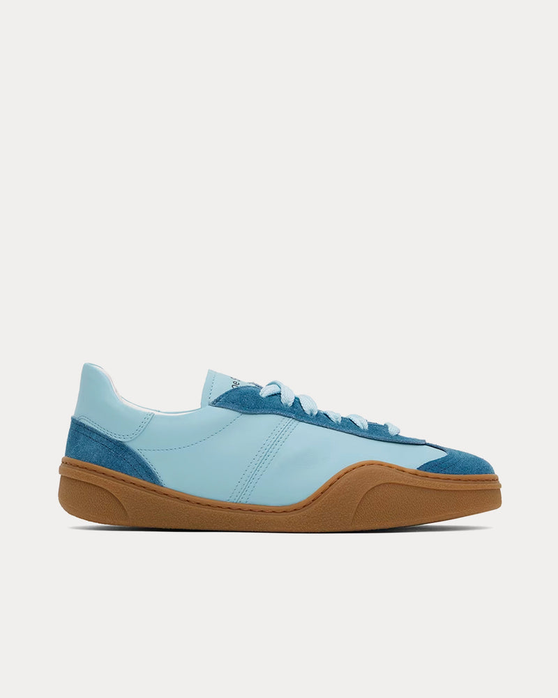 Acne Studios Bars Lace-Up Light Blue / Brown Low Top Sneakers - 1