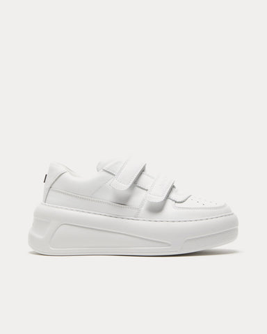 Acne Studios Steffey U Friend Raise Platform Velcro Strap Optic White / Optic White Low Top Sneakers