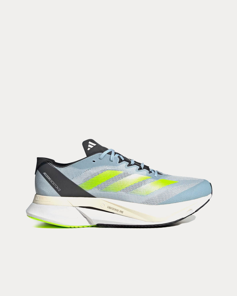 Adidas Boston 12 Wonder Blue / Lucid Lemon / Carbon Running Shoes - 1