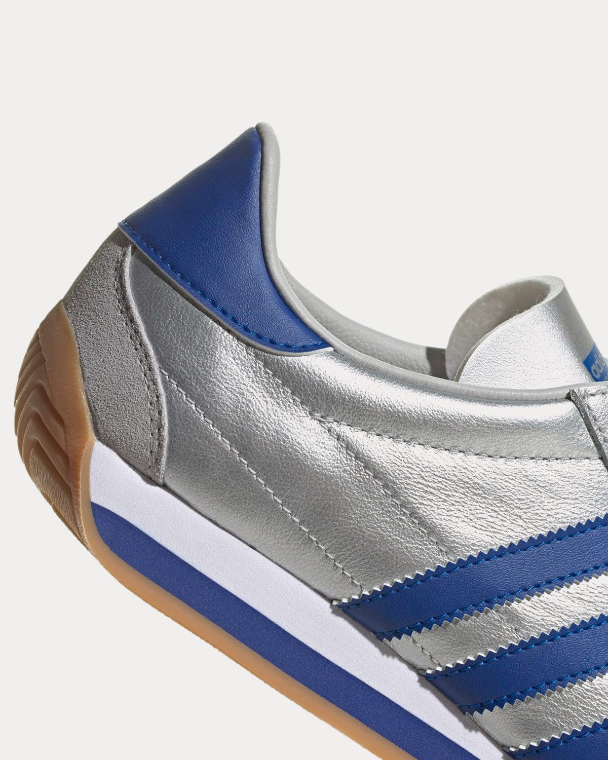 Adidas Country OG Matte Silver / Bright Blue / Cloud White Low Top Sneakers - 2