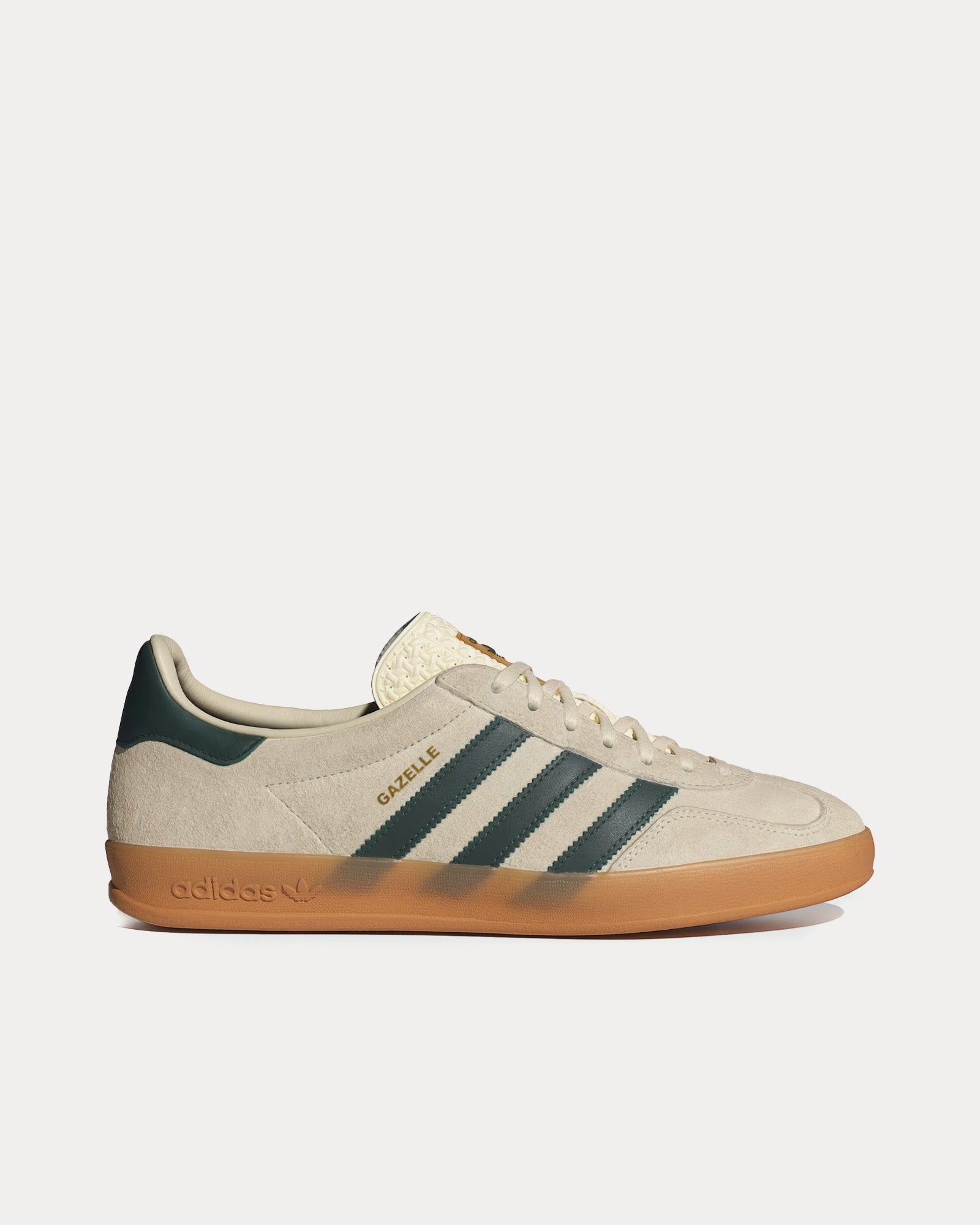 Adidas Gazelle Indoors Cream White / Collegiate Green / Gum Low Top Sneakers - 1