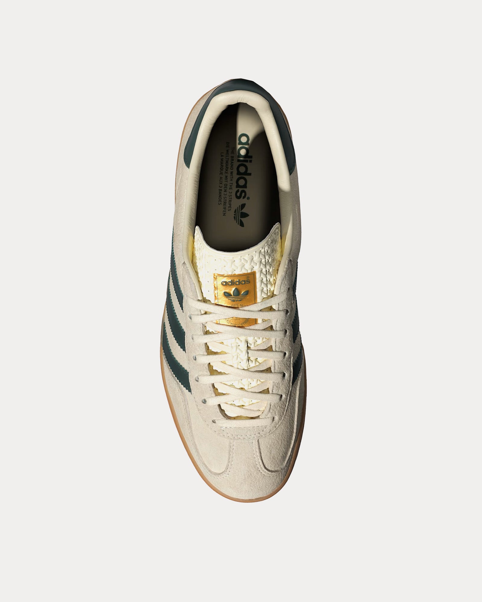 Adidas Gazelle Indoors Cream White / Collegiate Green / Gum Low Top Sneakers - 2