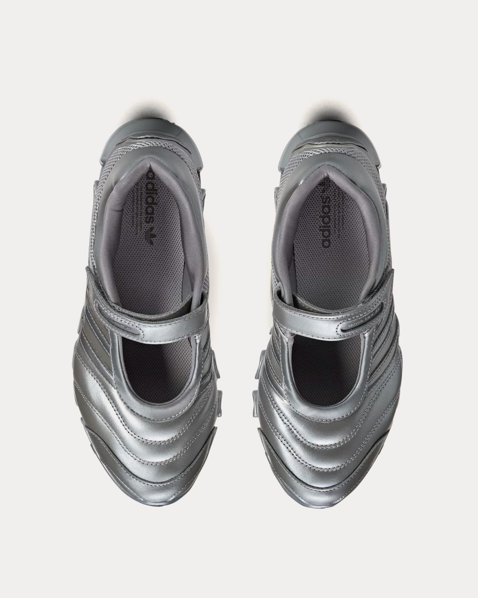 Adidas x TAQWA Megaride Mary-Jane Iron Metallic / Iron Metallic / Cyber Metallic Slip On Sneakers - 2