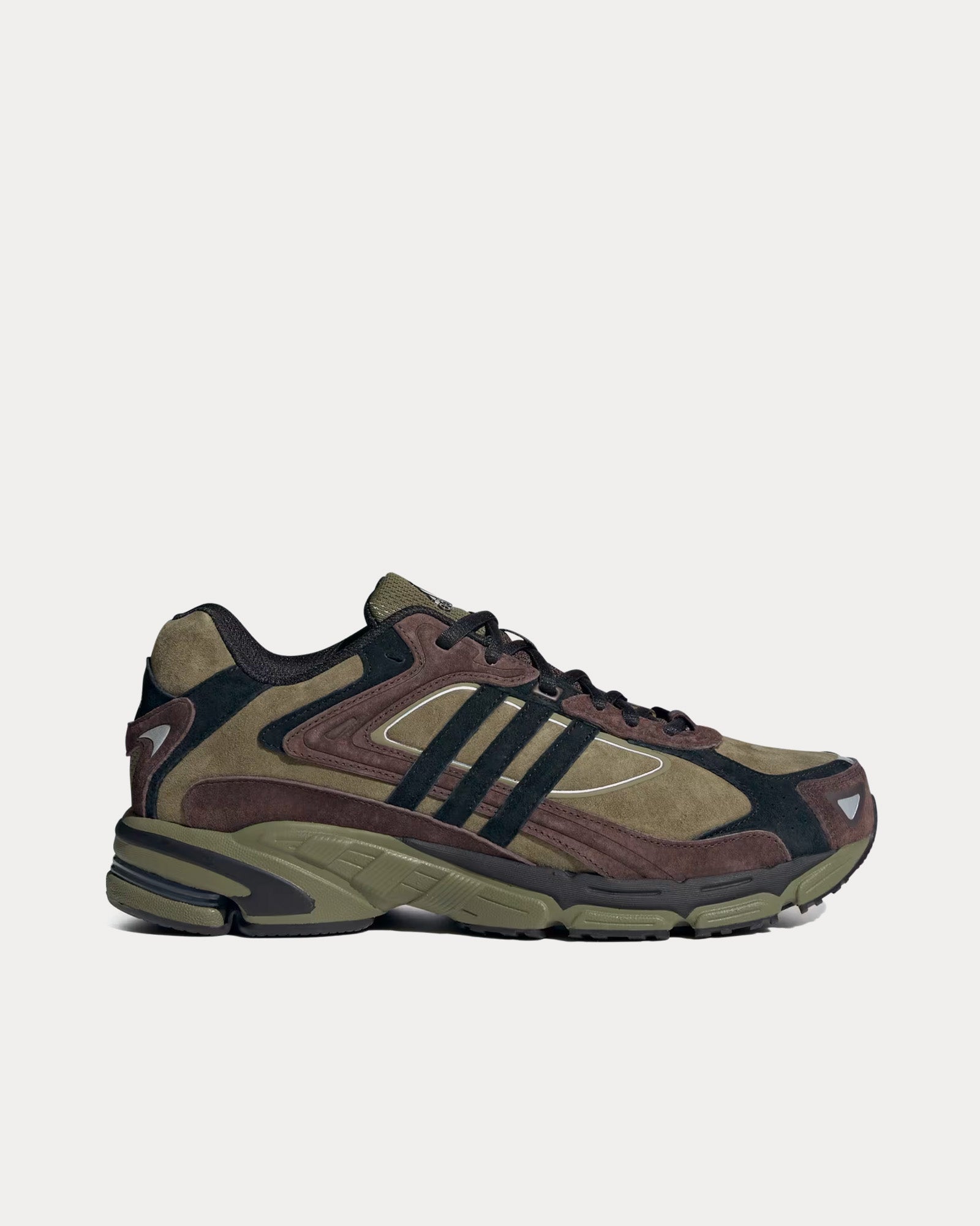 Adidas Response CL Focus Olive / Core Black / Dark Brown Low Top Sneakers - 1