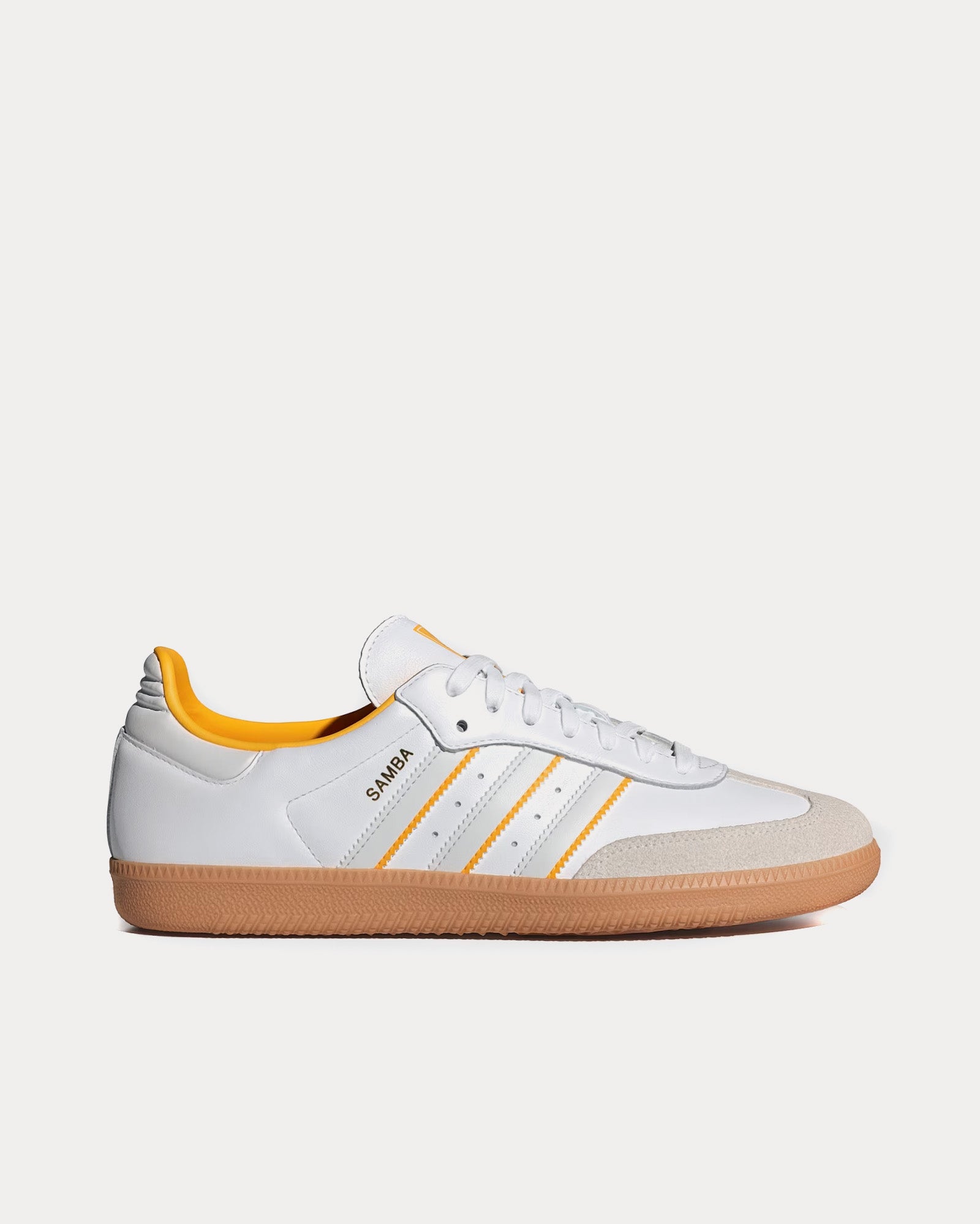 Adidas Samba OG Cloud White / Off White / Crew Yellow Low Top Sneakers - 1