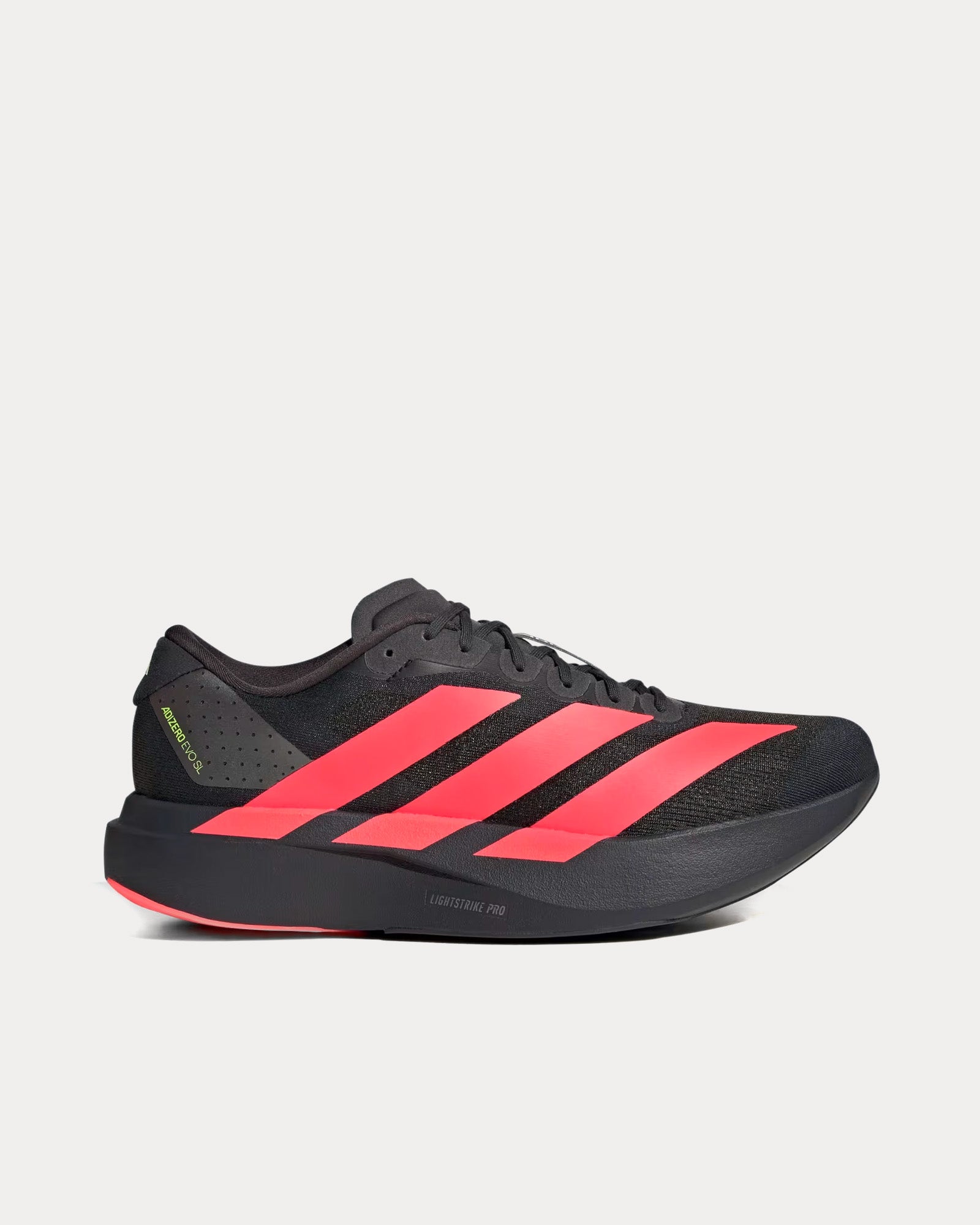 Adidas Adizero EVO SL Carbon / Lucid Red / Solar Slime Running Shoes - 1