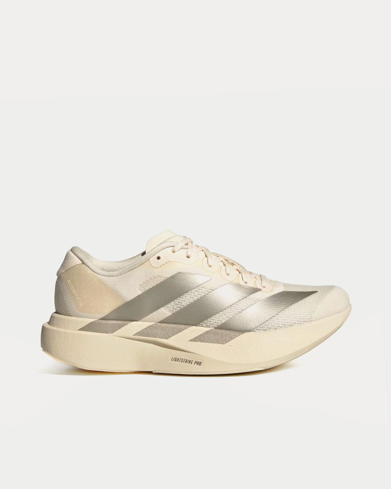 Adidas Adizero EVO SL Wonder White / Cyber Metallic / Warm Vanilla Running Shoes - 1