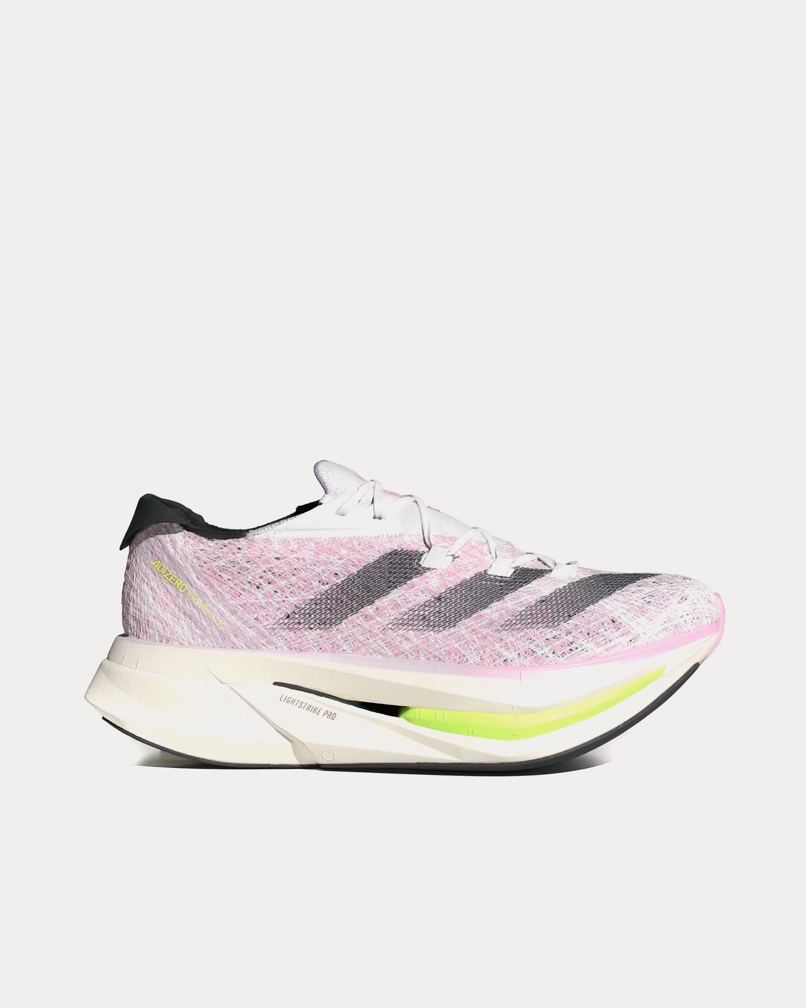 Adidas Adizero Prime X 2.0 Cloud White / Core Black / Pink Spark Running Shoes - 1