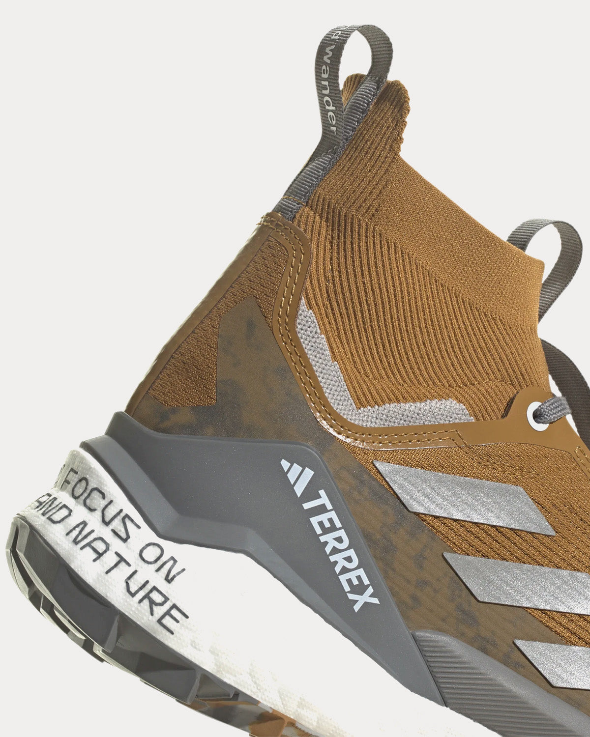 Adidas x and wander Terrex Free Hiker 2.0 Bronze Strata / Matte Silver / Grey Four Running Shoes - 5