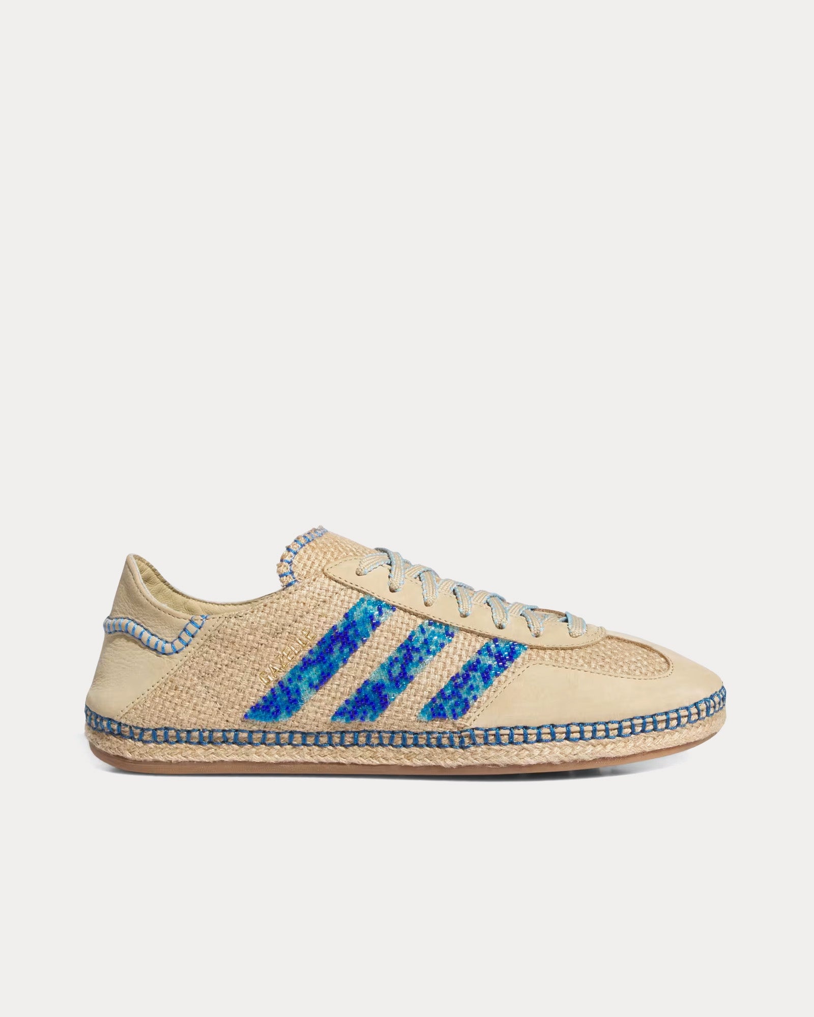 Adidas x CLOT Gazelle Linen Khaki / Light Blue / Blue Bird Low Top Sneakers - 1