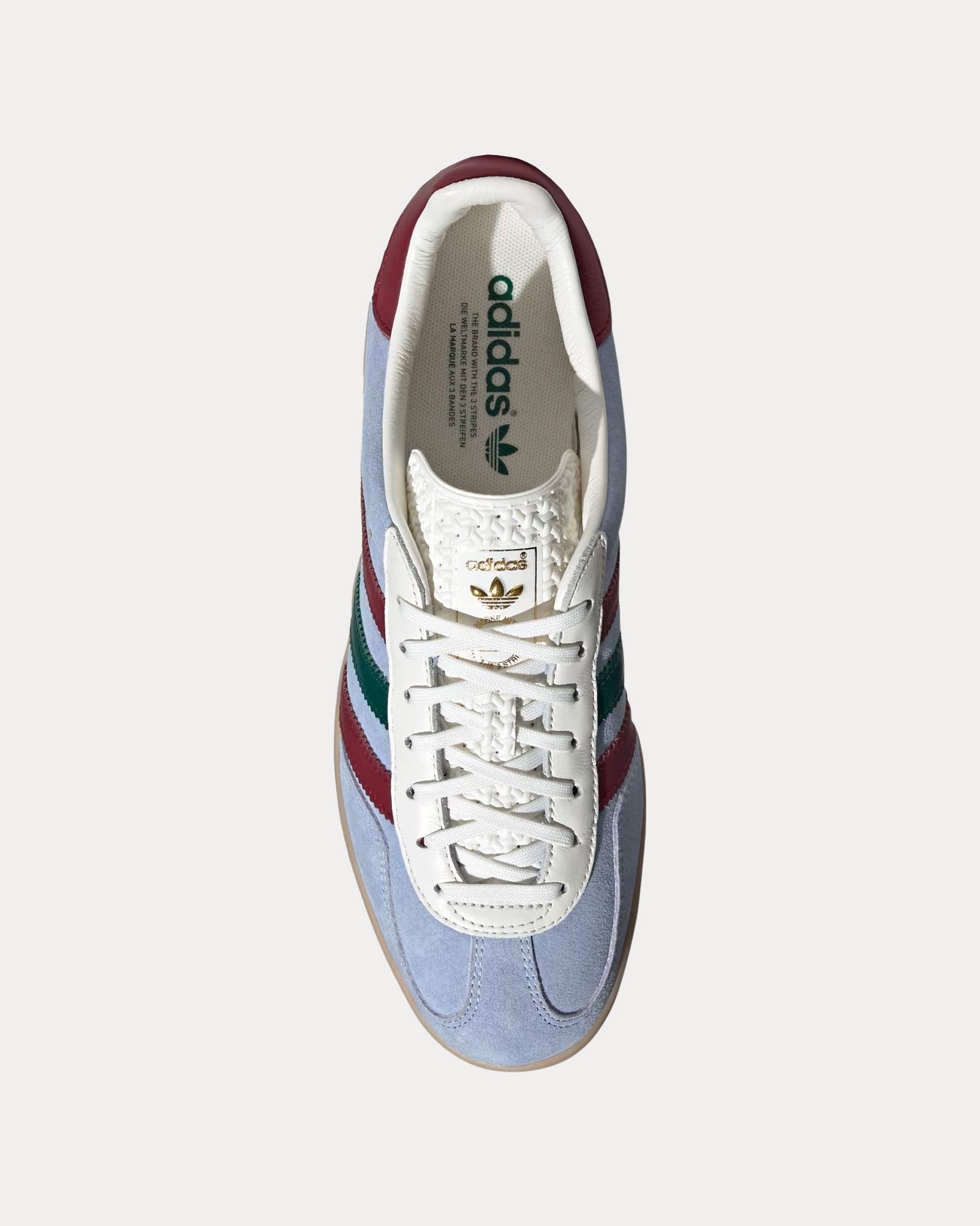 Adidas Gazelle Indoors Blue Dawn / Collegiate Burgundy / Collegiate Green Low Top Sneakers - 2