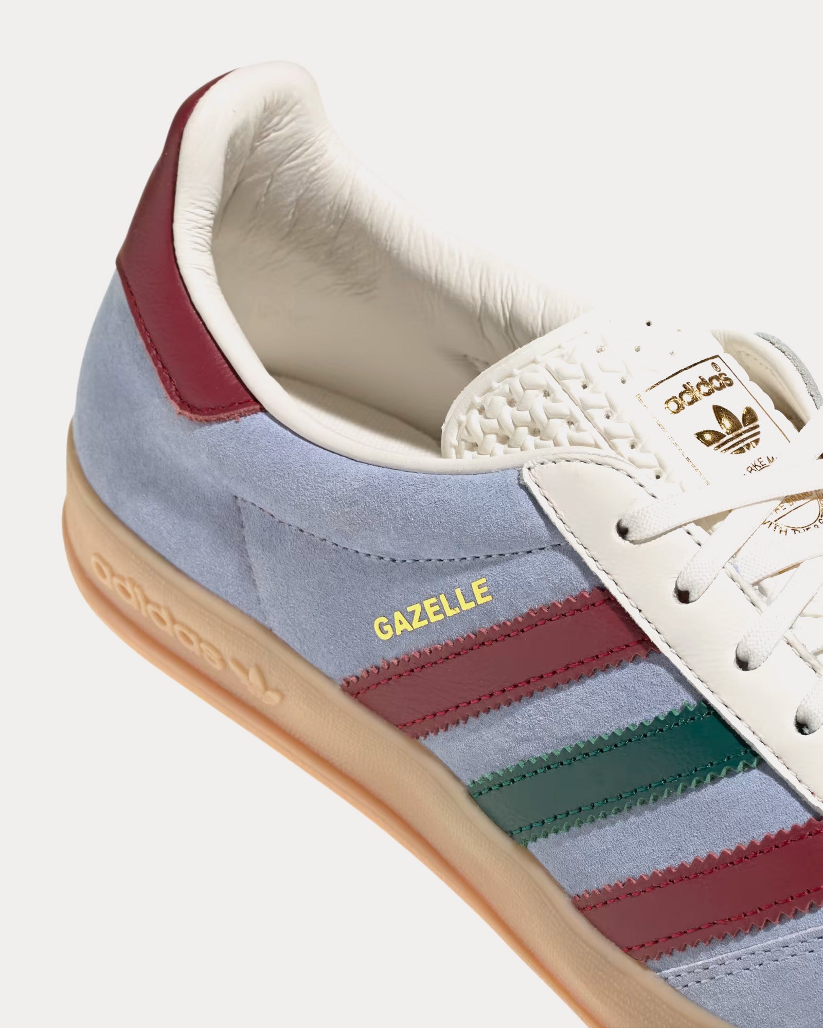 Adidas Gazelle Indoors Blue Dawn / Collegiate Burgundy / Collegiate Green Low Top Sneakers - 3