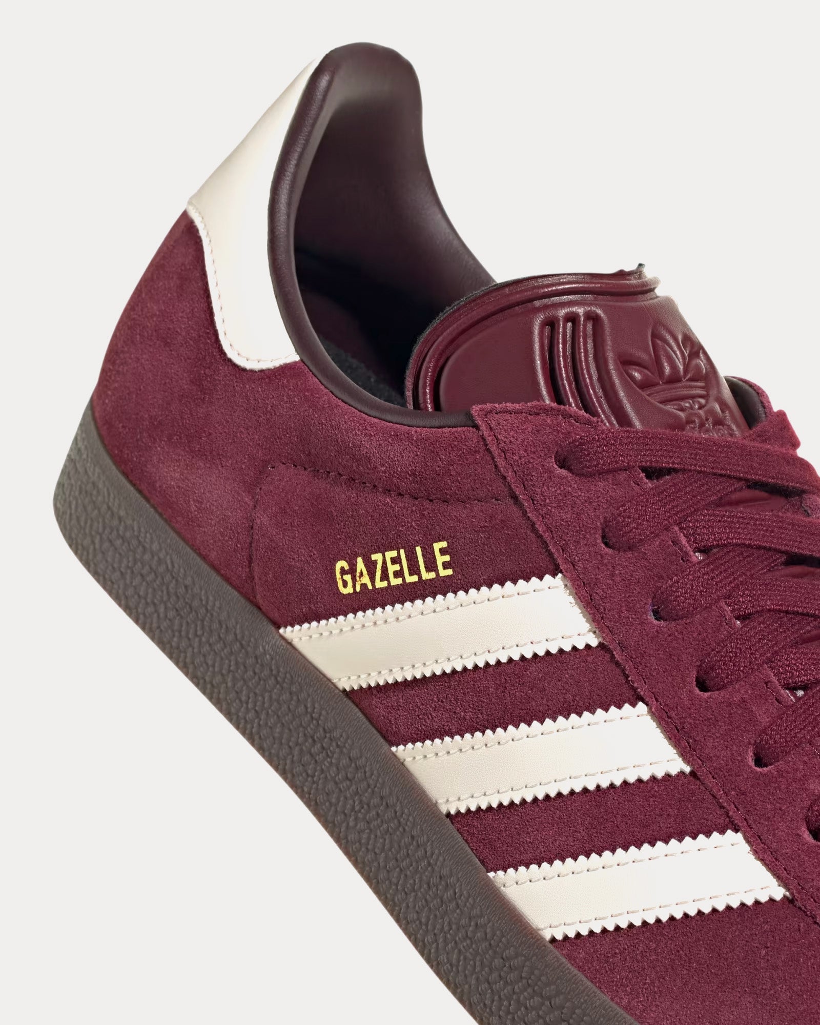 Men s Gazelle Maroon Chalk White Gum Low Top Sneakers