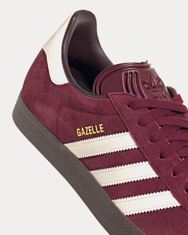 Adidas Gazelle Maroon / Chalk White / Gum Low Top Sneakers - 2