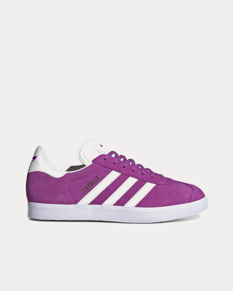 Adidas Gazelle Shock Purple / Cloud White / Gold Metallic Low Top Sneakers - 1