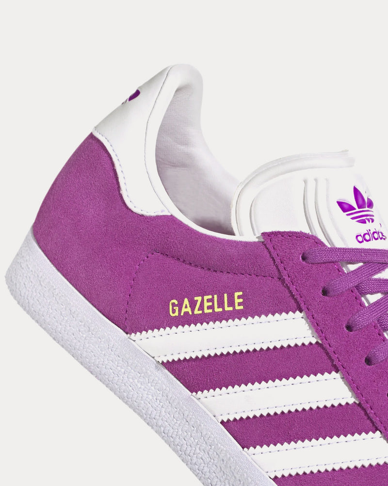 Adidas Gazelle Shock Purple / Cloud White / Gold Metallic Low Top Sneakers - 2