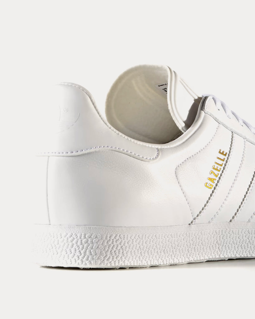 Adidas gazelle clearance white trainers