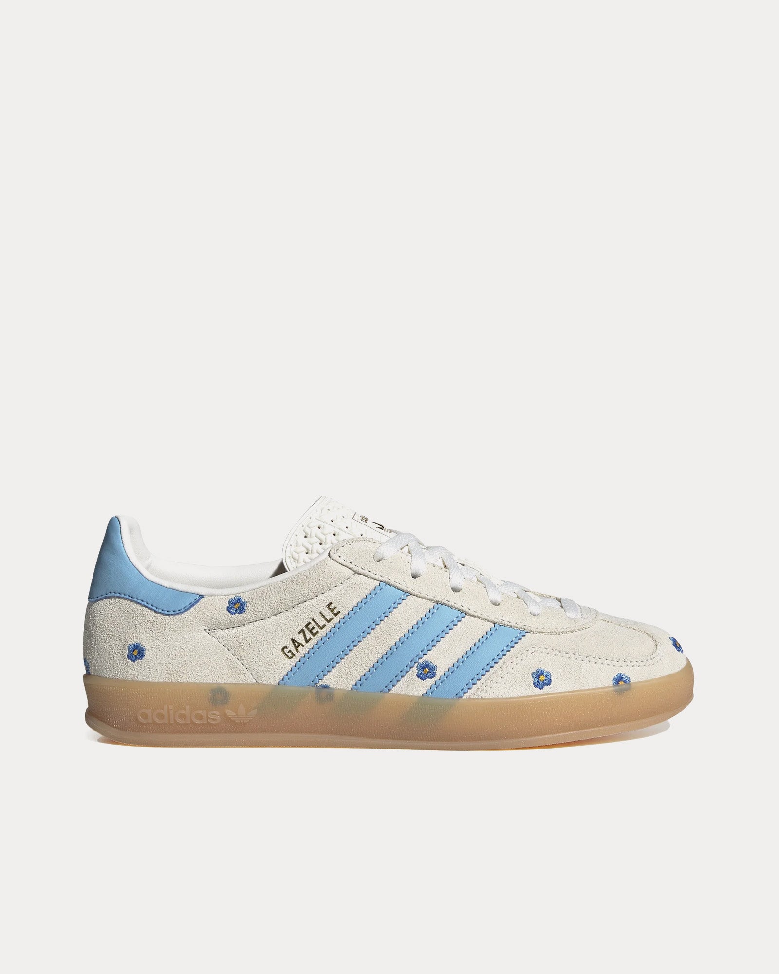 Adidas Gazelle Indoor Beige / Light Blue / Gum Low Top Sneakers - 1