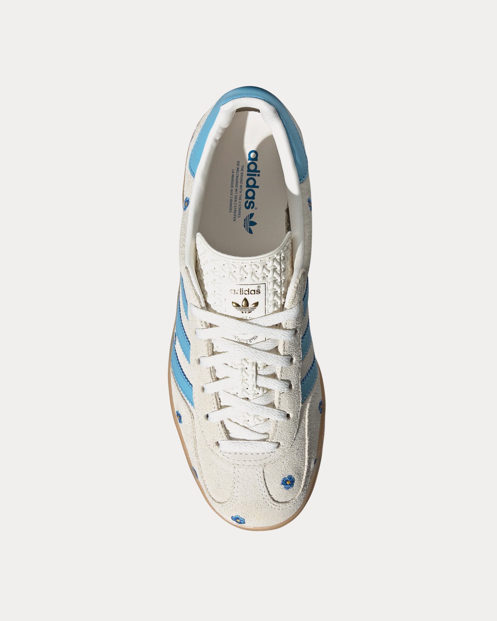 Adidas Gazelle Indoor Beige / Light Blue / Gum Low Top Sneakers - 2