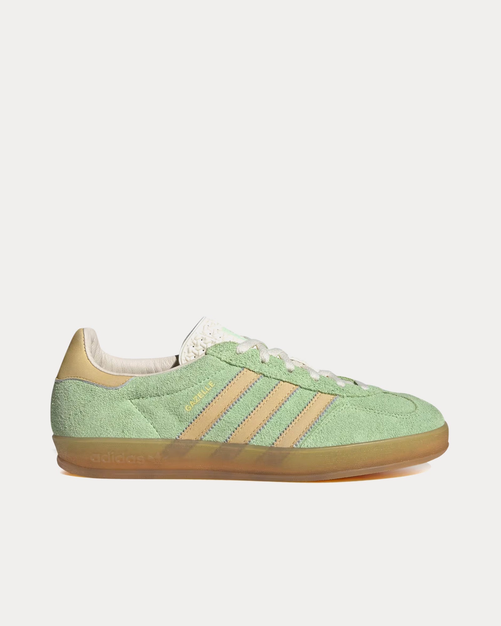 Adidas Gazelle Indoor Semi Green Spark / Almost Yellow / Cream White Low Top Sneakers - 1