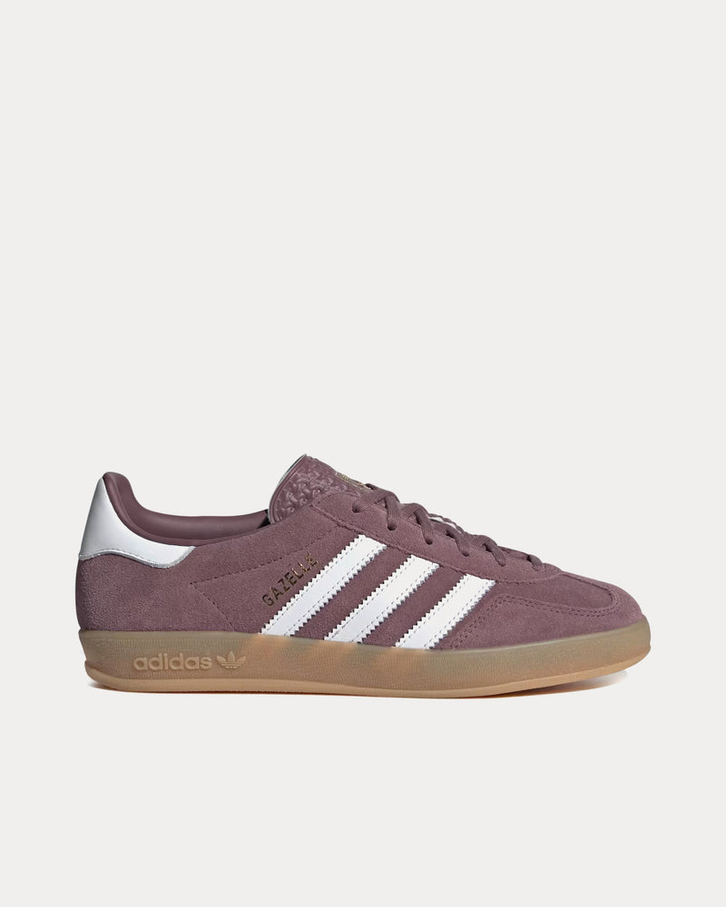 Adidas Gazelle Indoor Shadow Fig / Cloud White / Gum Top Sneakers - 1