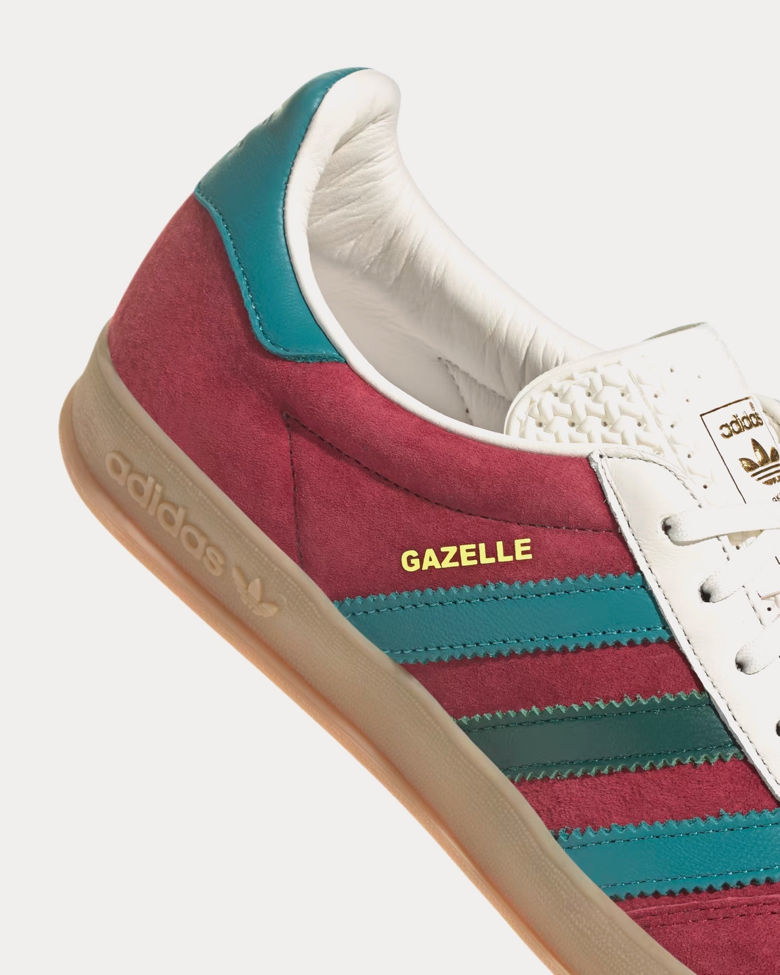 Adidas Gazelle Indoors Collegiate Burgundy / Arctic Fusion / Collegiate Green Low Top Sneakers - 3