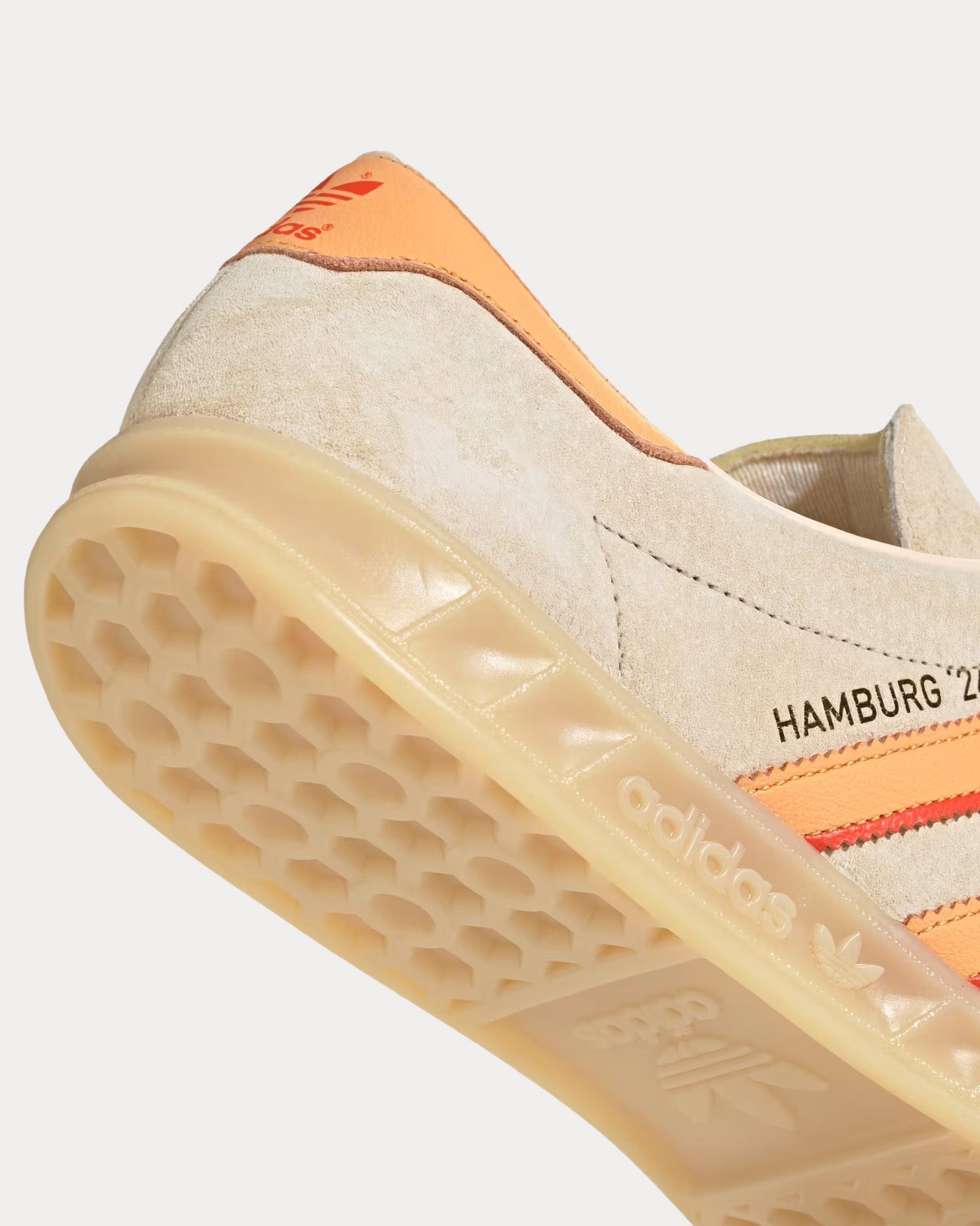 Adidas Hamburg 24 Crystal Sand / Hazy Orange / Collegiate Orange Low Top Sneakers - 3