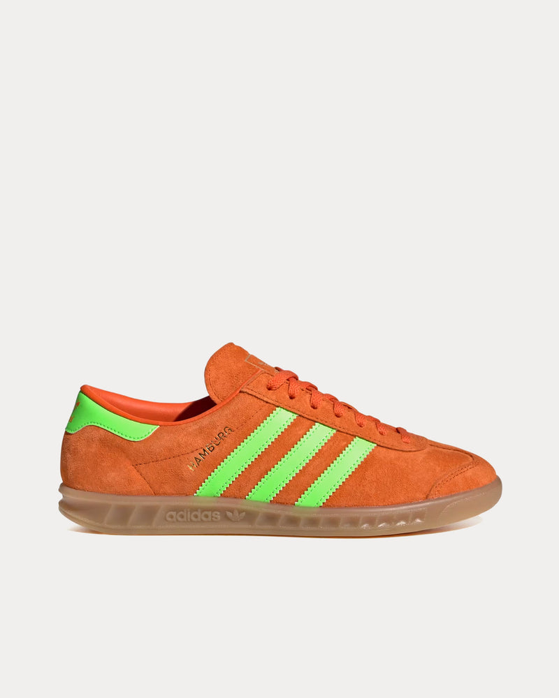 Adidas Hamburg 24 Orange / Solar Green / Gum Low Top Sneakers - 1