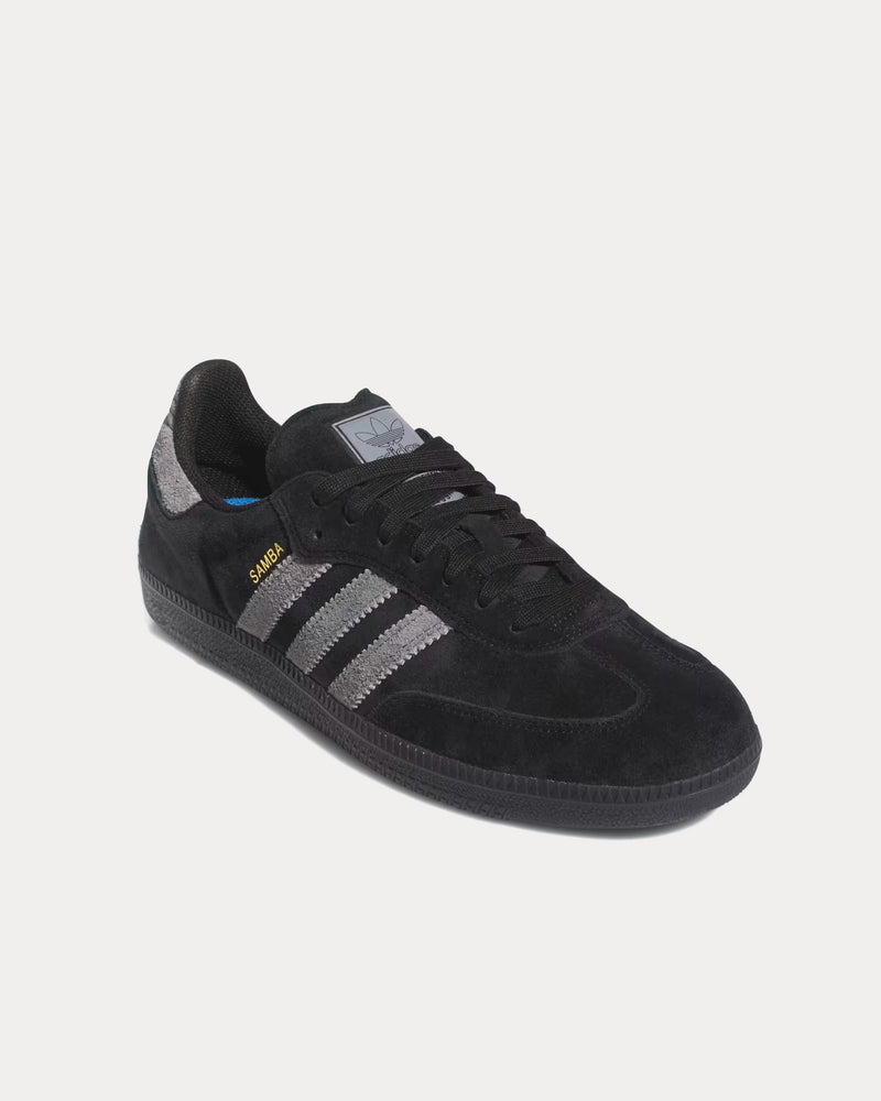 Adidas Samba ADV Core Black / Grey Four / Gold Metallic Low Top Sneakers - 3