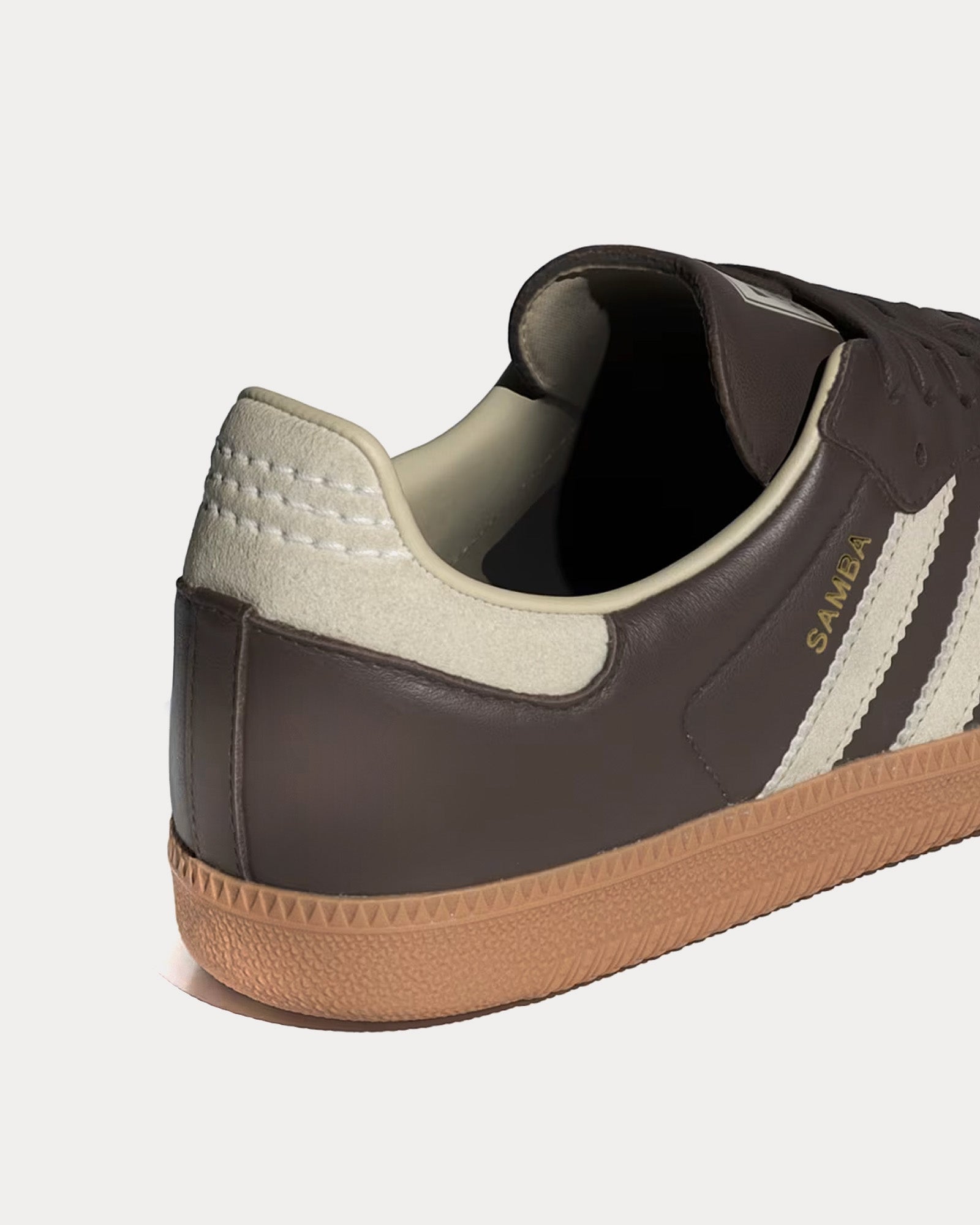 Adidas Samba OG Brown / Putty Grey / Gold Metallic Low Top Sneakers - 2