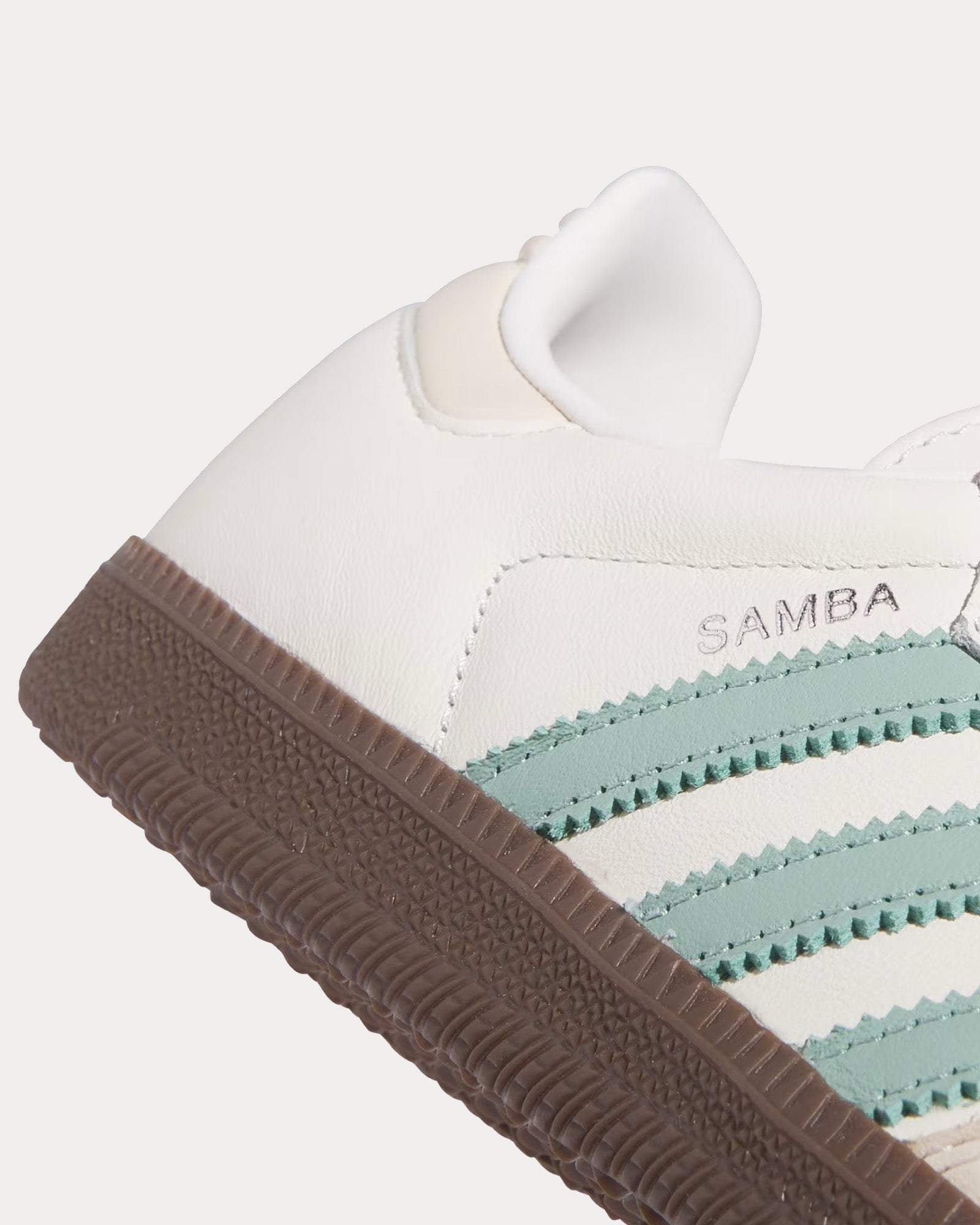 Adidas Samba OG Cloud White / Hazy Green / Wonder White Low Top Sneakers - 3