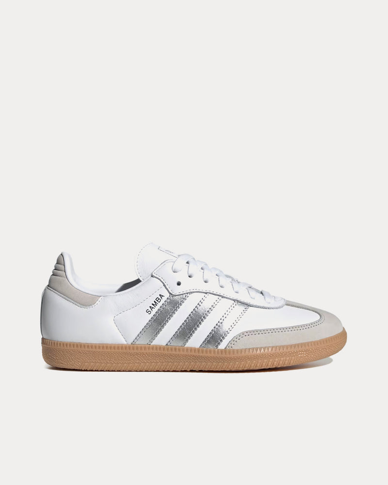 Adidas Samba OG Cloud White / Silver Metallic / Grey One Low Top Sneakers - 1