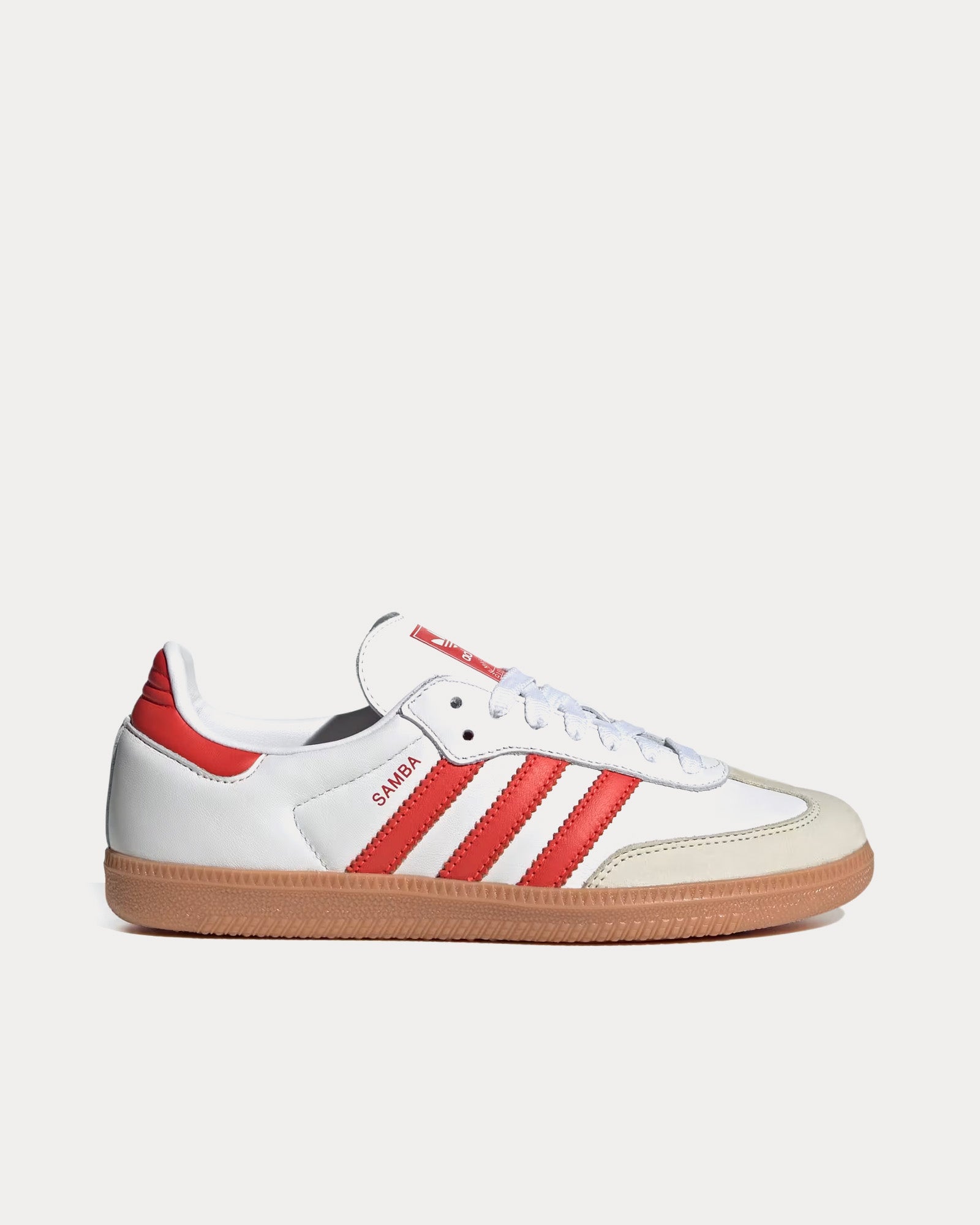 Adidas Samba OG Cloud White / Solar Red / Off White Low Top Sneakers - 1