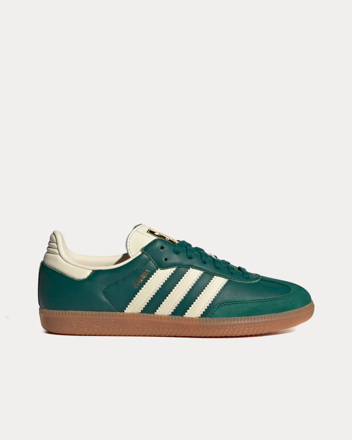 Adidas Samba OG Collegiate Green / Cream White / Gold Metallic Low Top ...