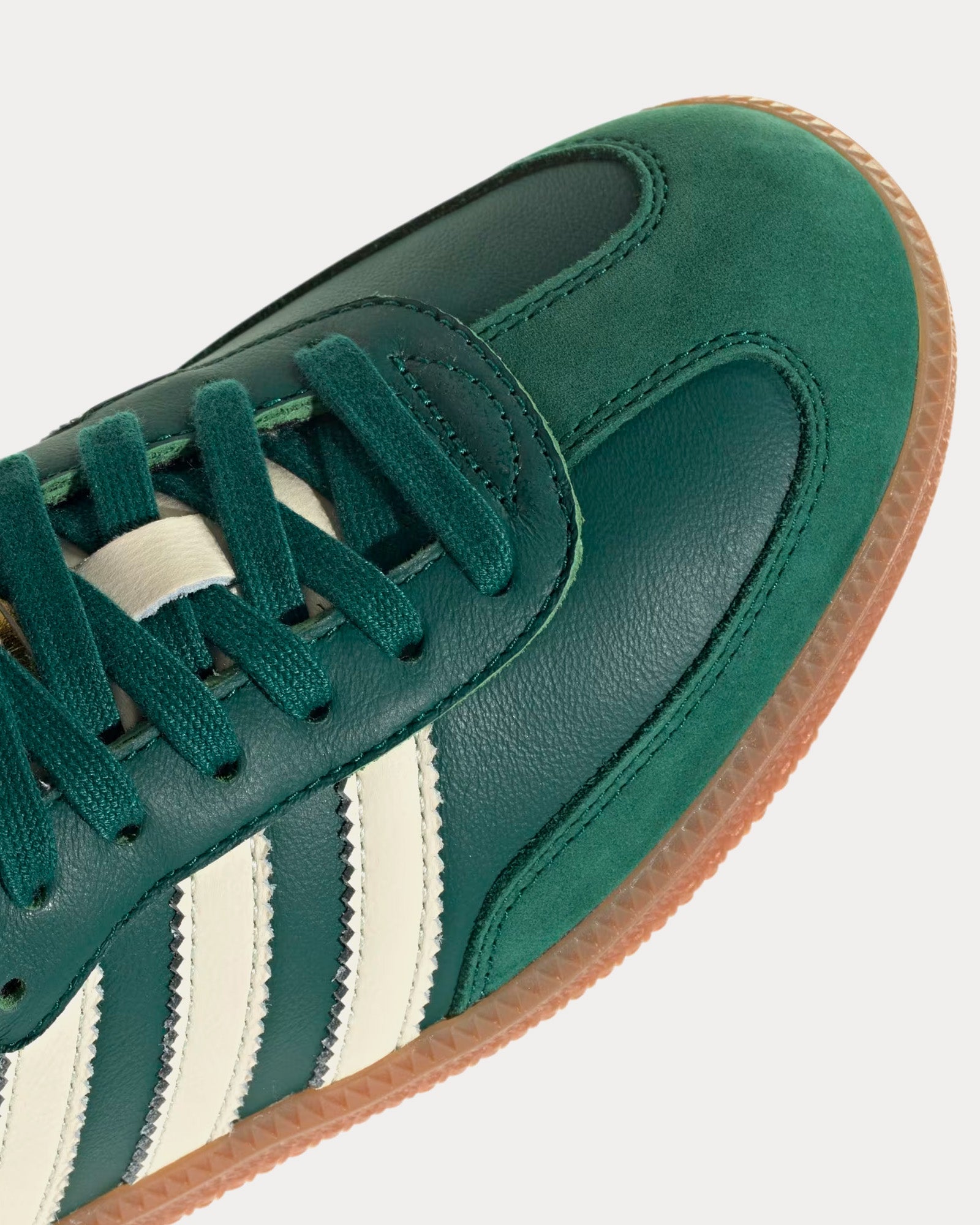 Adidas Samba OG Collegiate Green / Cream White / Gold Metallic Low Top Sneakers - 2