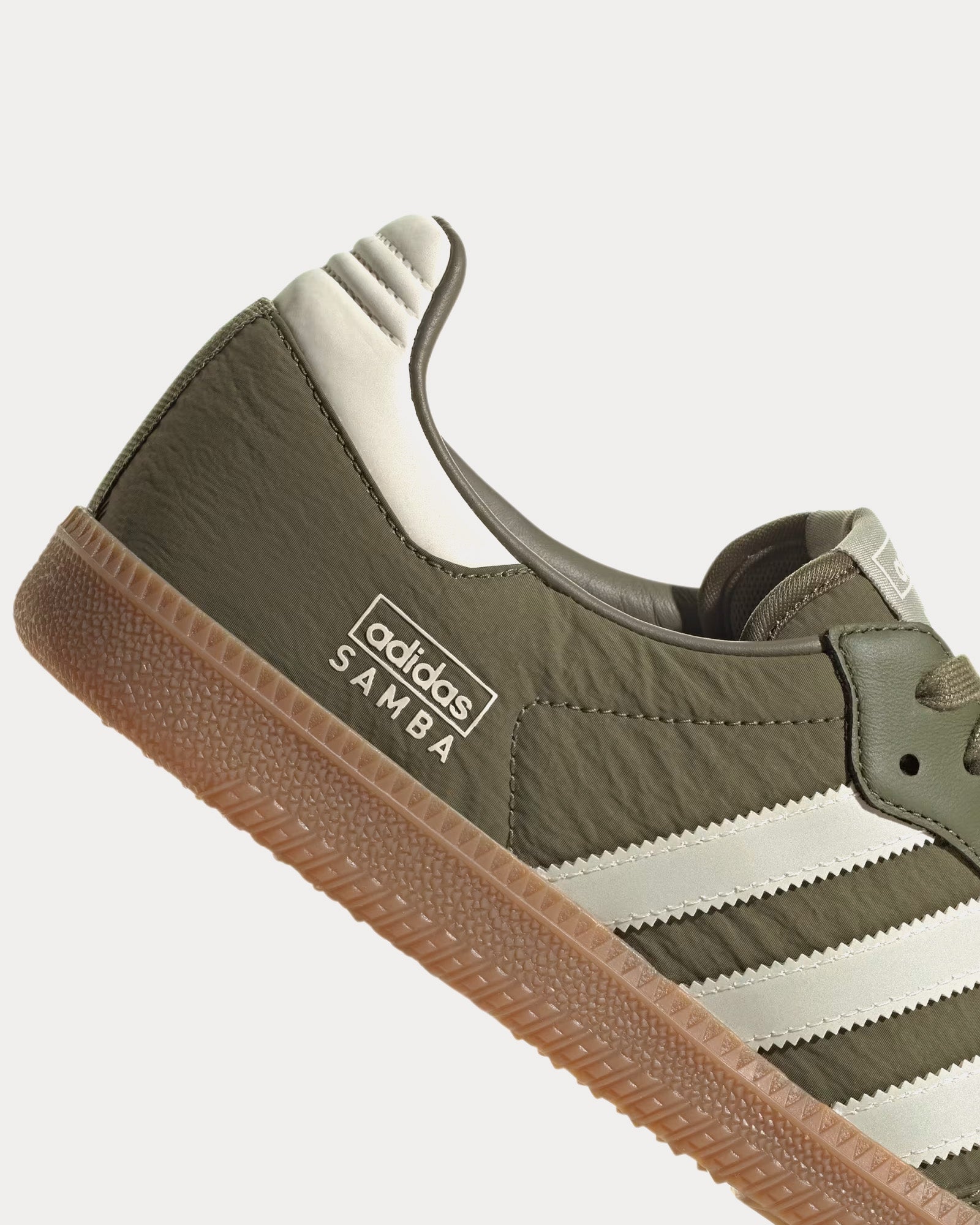 Adidas Samba OG Focus Olive Wonder White Gum Low Top Sneakers Sneak in Peace