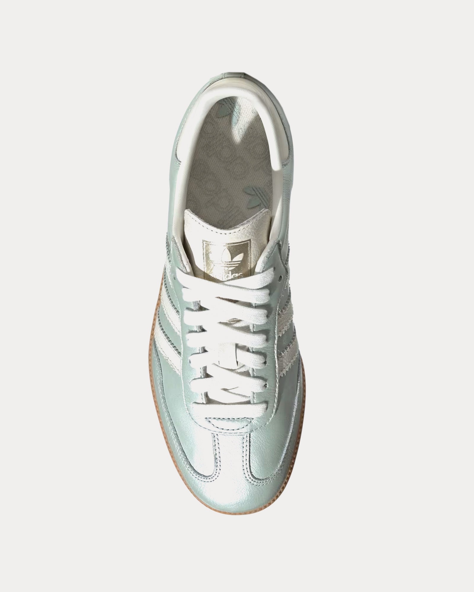 Adidas Samba OG Linen Green Met. / Off White / Cyber Metallic Low Top Sneakers - 2