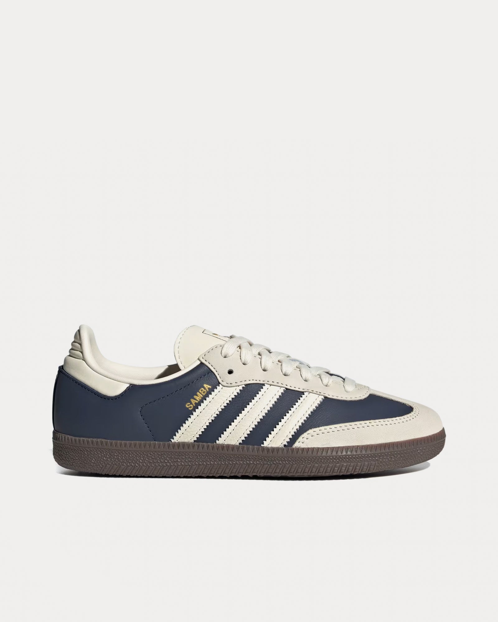 Adidas Samba OG Night Indigo / Cream White / Gold Metallic Low Top Sneakers - 1