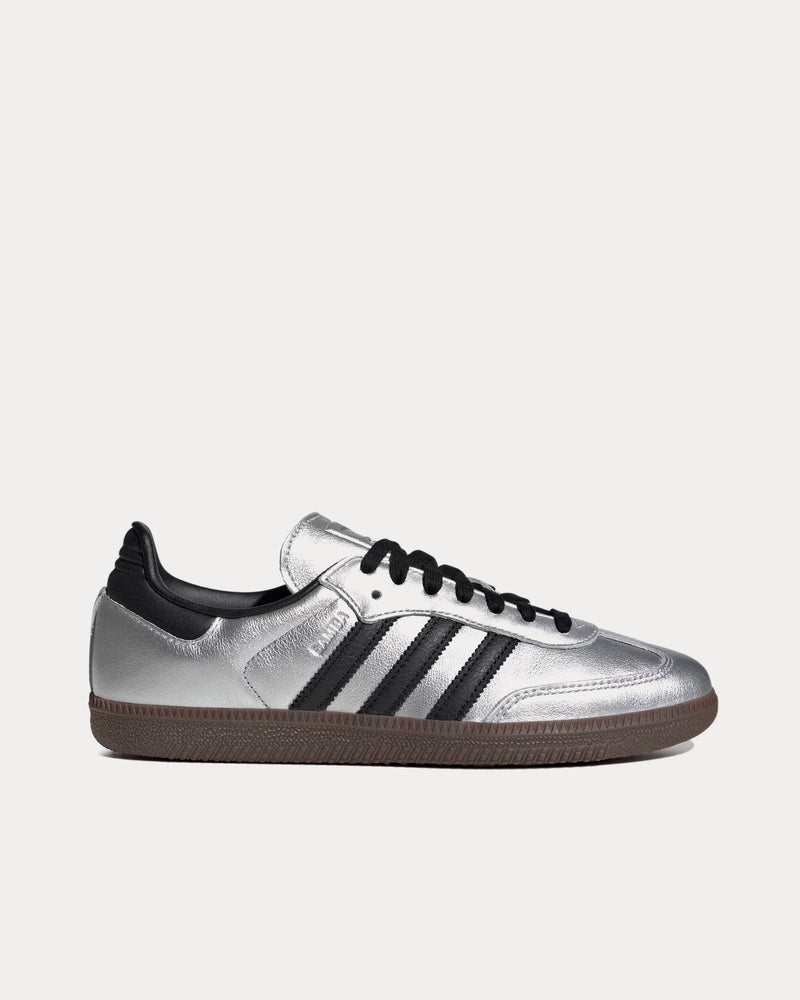 Adidas Samba OG Silver Metallic / Core Black / Gum Low Top Sneakers - 1