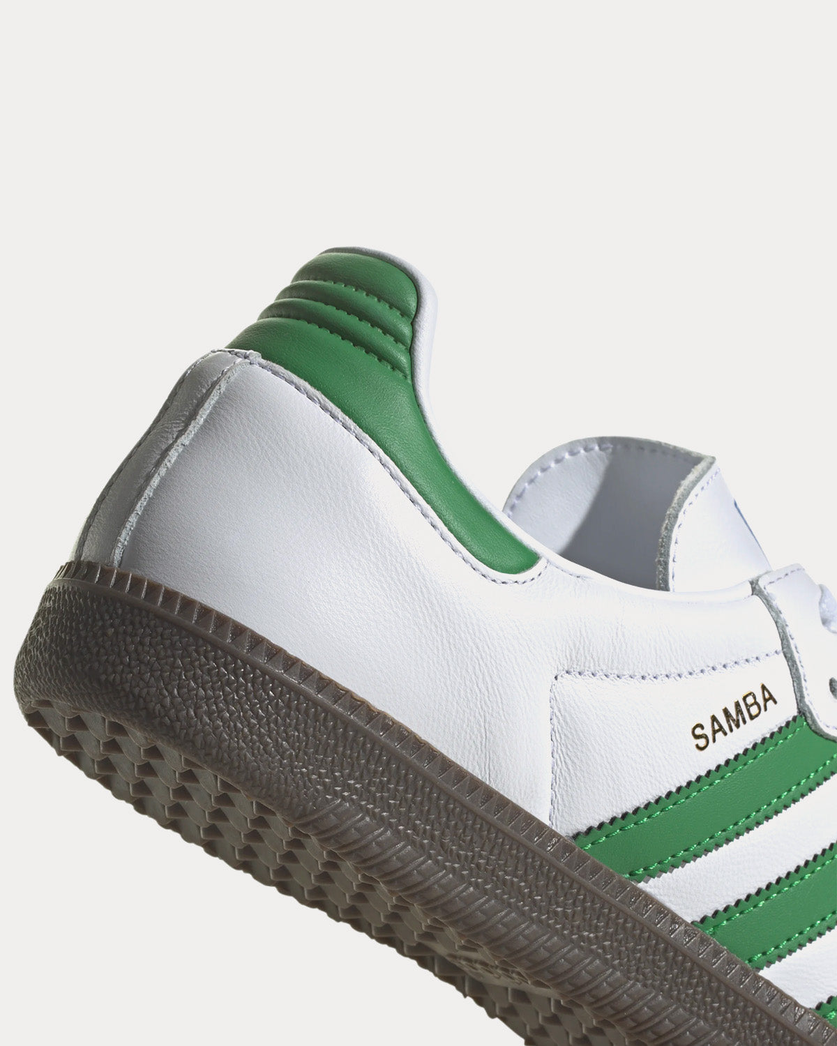 Adidas Samba White / Green / Gum Low Top Sneakers - 2