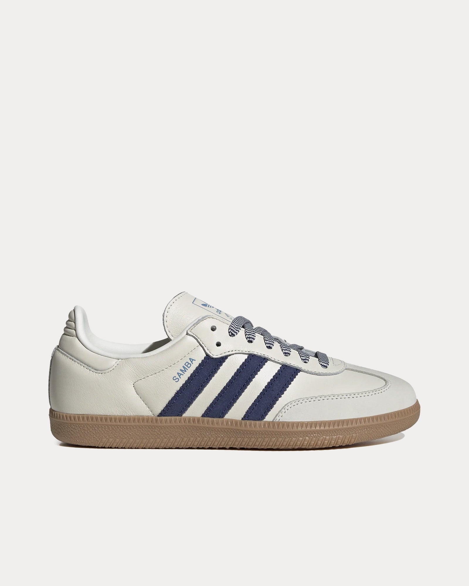 Adidas Samba OG White / Off White / Dark Blue Low Top Sneakers - 1