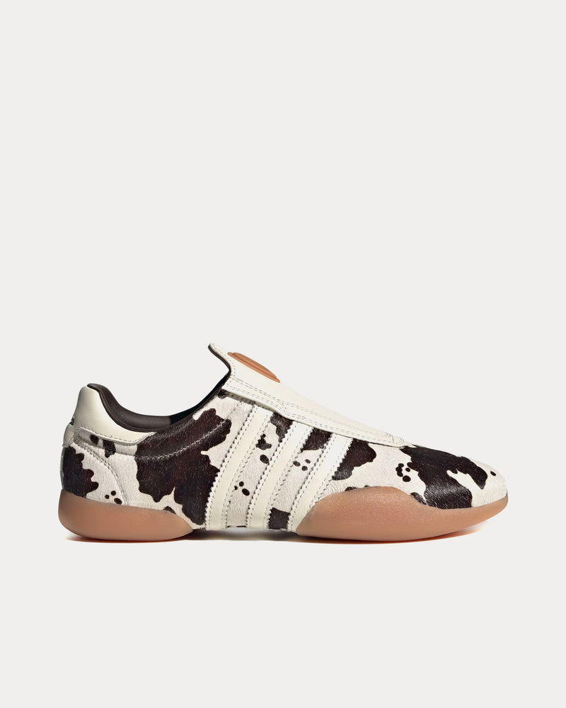 Adidas Taekwondo Mei Off White / Core Black / Gum Slip On Sneakers - 1