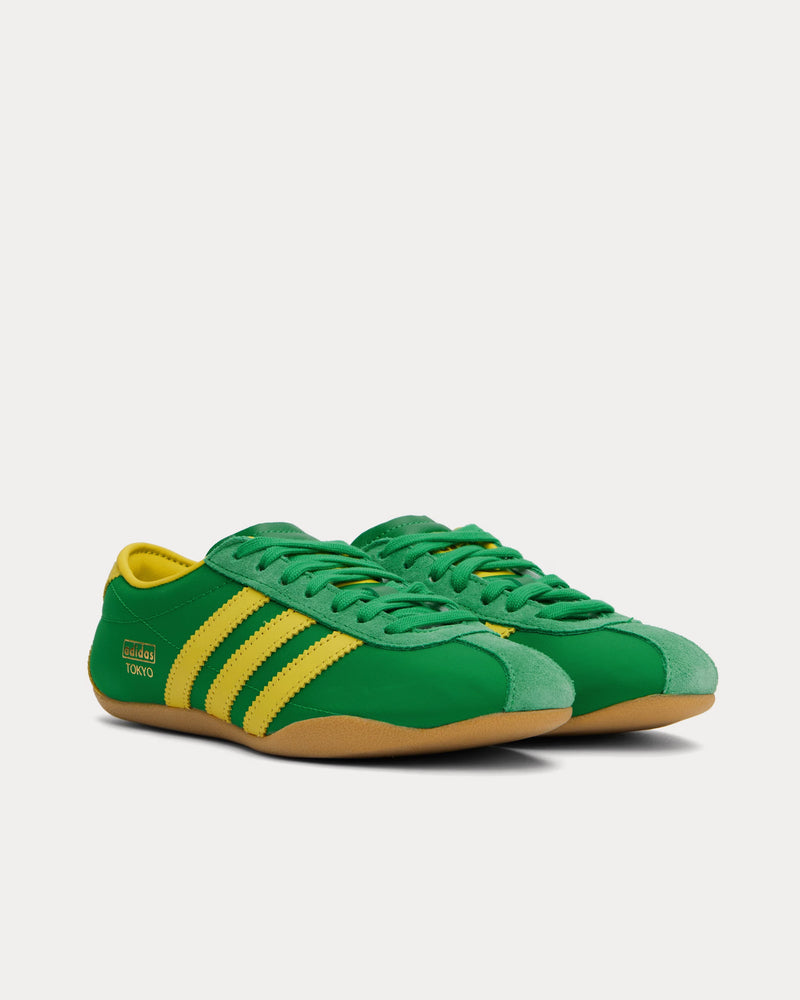 Adidas Tokyo Green / Pure Sulfur / Gold Metallic Low Top Sneakers - 2