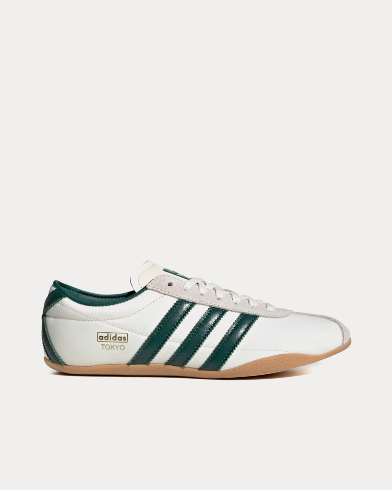 Adidas Tokyo Off White / Collegiate Green / Gold Metallic Low Top Sneakers - 1