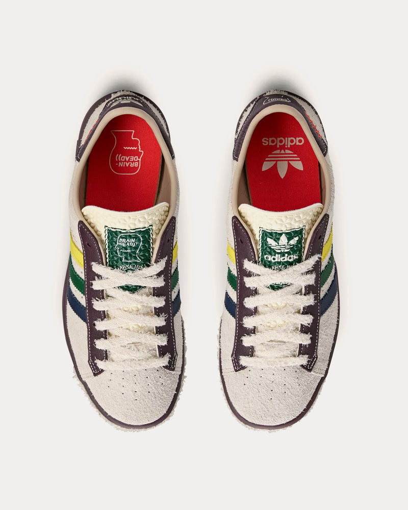 Adidas x Brain Dead Forest Hills Cream White / Pantone / Night Red Low Top Sneakers - 2