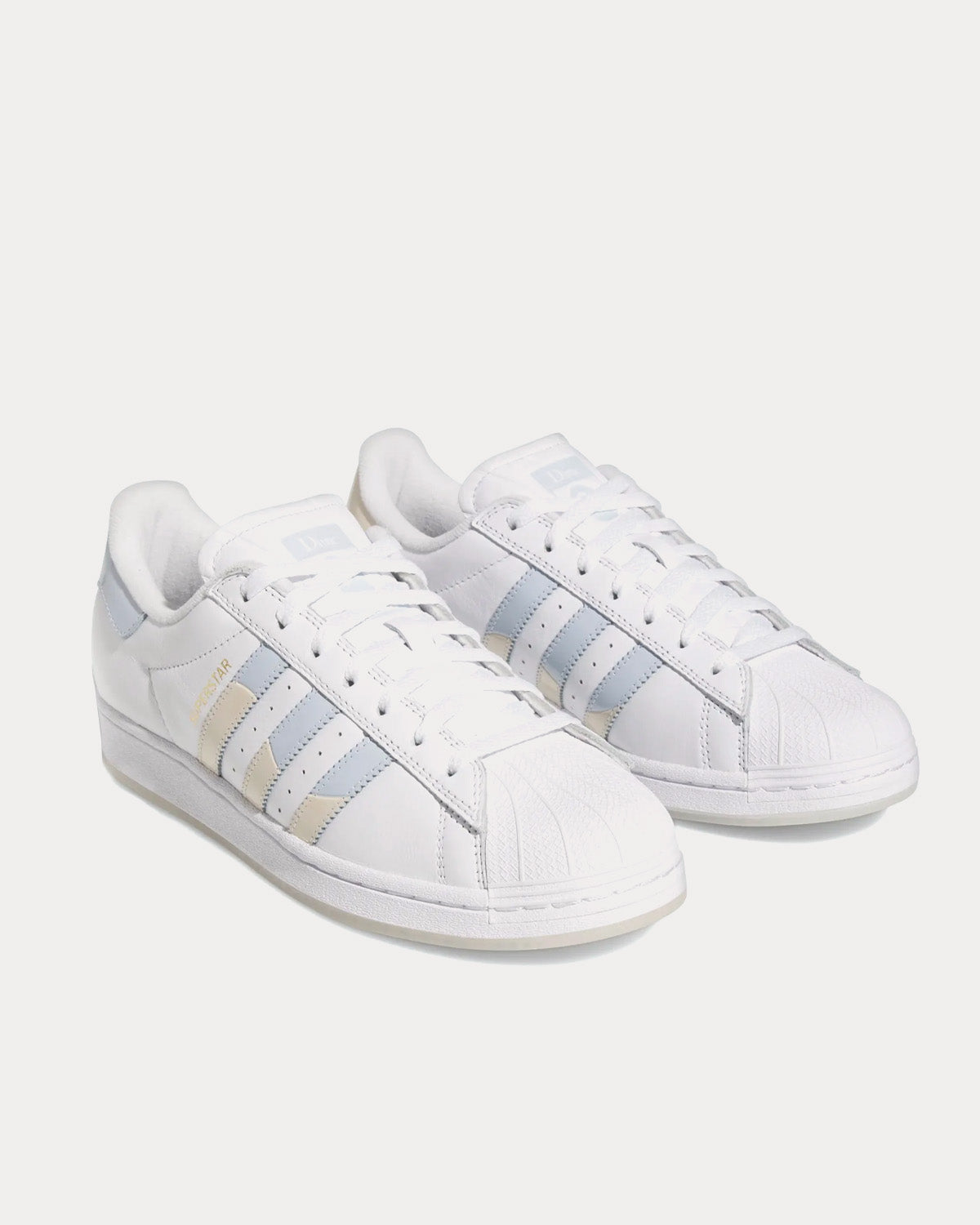 Adidas x Dime Superstar ADV Cloud White / Halo Blue / Wonder White Low Top  Sneakers - Sneak in Peace