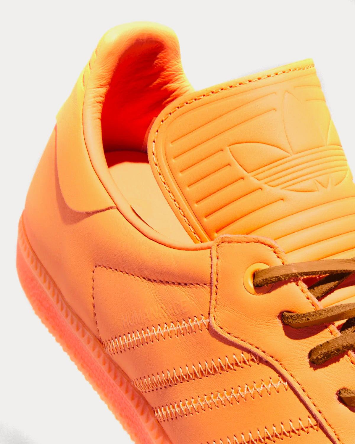 Adidas x Humanrace Samba Orange Low Top Sneakers - 2