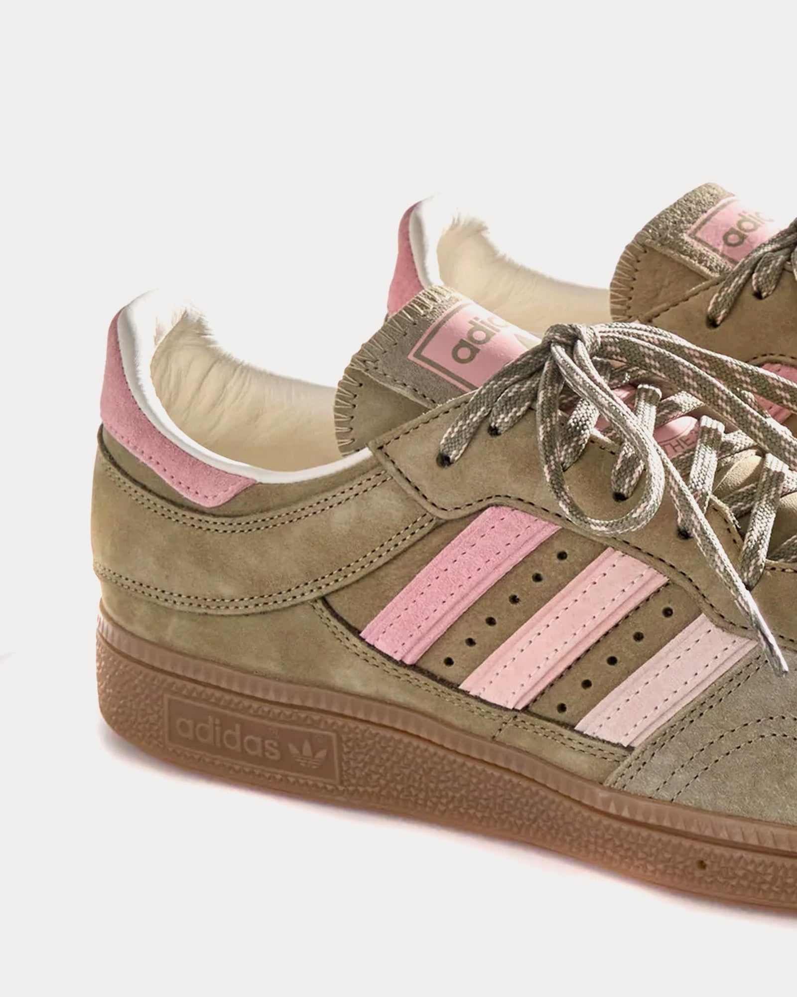 Adidas x Kith Handball Top Khaki Pink Low Top Sneakers Sneak in Peace