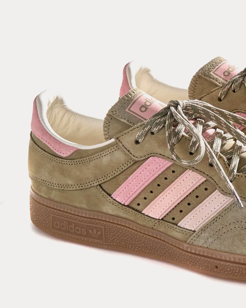 Adidas x Kith Handball Top Khaki / Pink Low Top Sneakers - 2