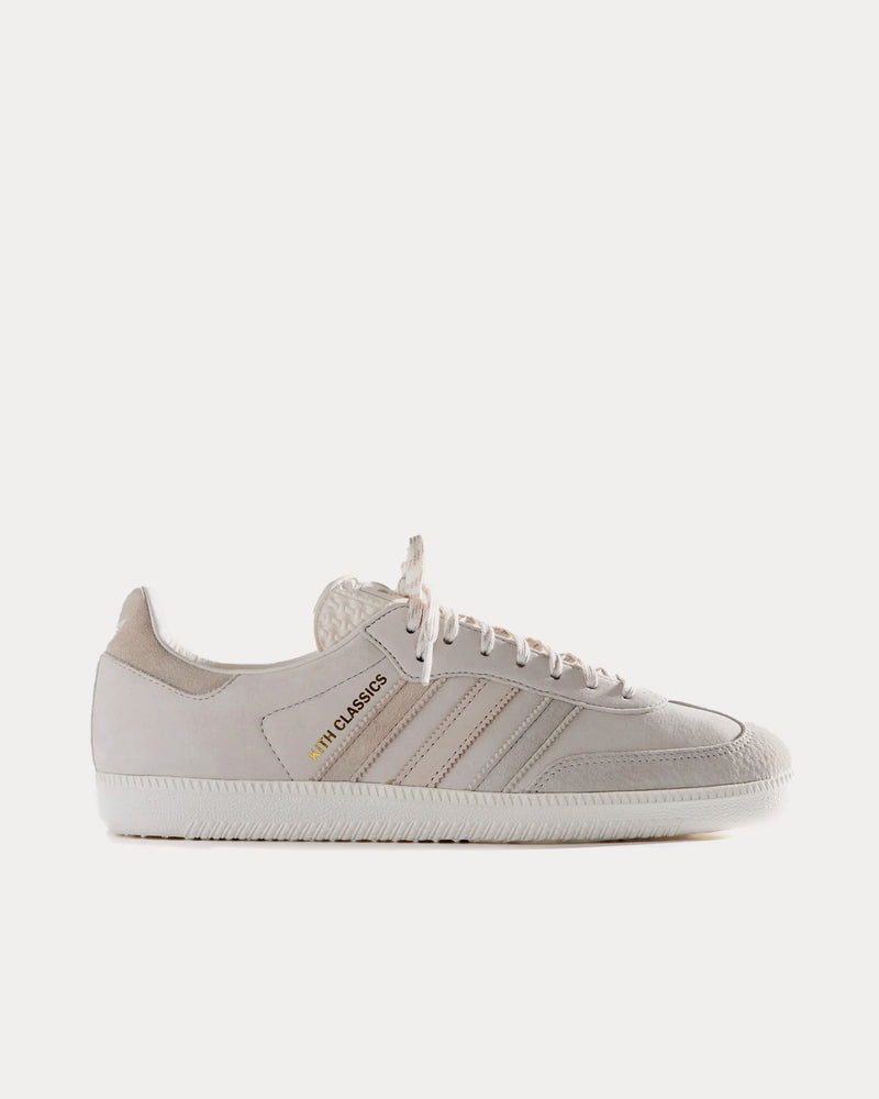 Adidas x Kith Samba White Low Top Sneakers - 1